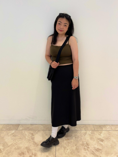 Женская майка со вшитыми чашками Uniqlo AIRism топ 1159848373 (Оливковый XS)