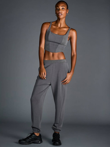 Эластичный корсет-топ Victoria's Secret VSX 1159850947 (Серый S)