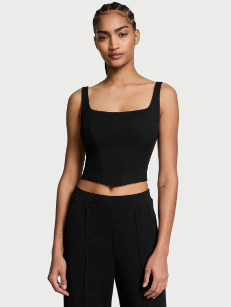 Эластичный корсет-топ Victoria's Secret VSX 1159851136 (Черный XXL)