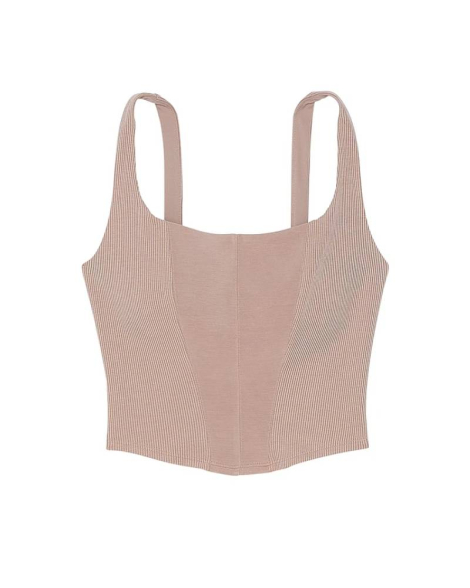 Эластичный корсет-топ Victoria's Secret VSX 1159852591 (Бежевый M)