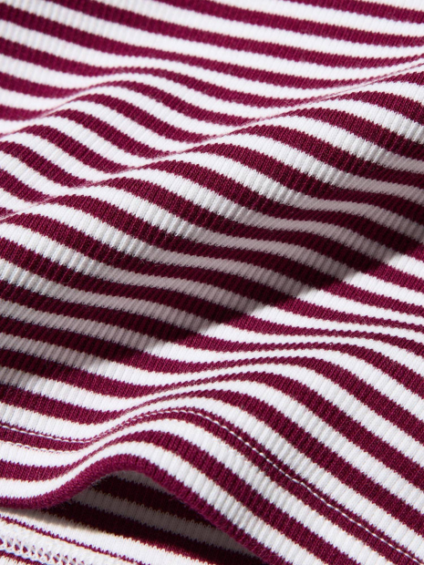 Женский топ в полоску UNIQLO со вшитыми чашками 1159854622 (Бордовый M)