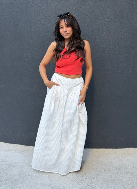 Женский топ-халтер UNIQLO AIRism со вшитыми чашками 1159856873 (Оранжевый XS)