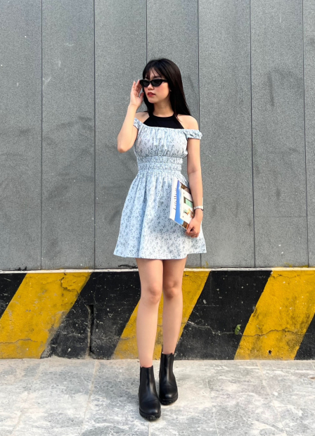 Женский топ-халтер UNIQLO со вшитыми чашками 1159856878 (Черный S)