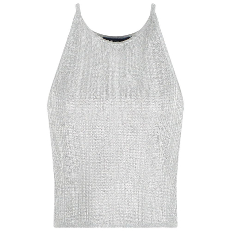 Жіночий топ Armani Exchange з блискучими нитками 1159862796 (Сірий XL)