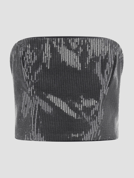 Женский топ GUESS на молнии 1159863397 (Серый XS)