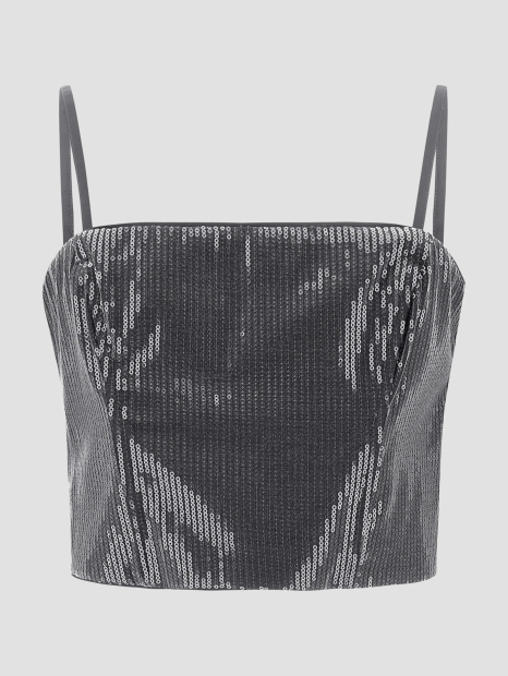 Женский топ GUESS на молнии 1159863397 (Серый XS)