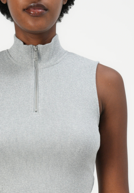 Женская майка Calvin Klein в рубчик 1159982514 (Серый L)