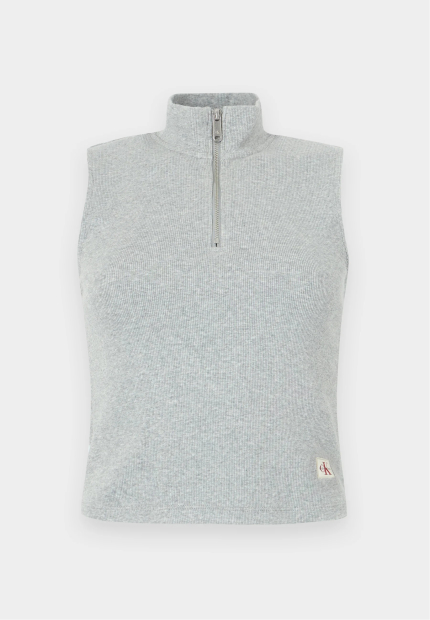 Женская майка Calvin Klein в рубчик 1159982514 (Серый L)