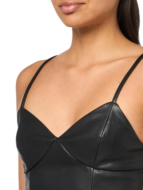 Женский топ Armani Exchange из экокожи 1160742221 (Черный S)