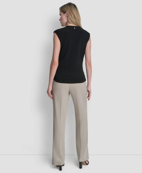 Женский асимметричный топ DKNY 1163328509 (Черный XL)