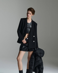 Женский топ Armani Exchange из экокожи 1159834153 (Черный S)