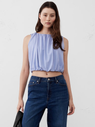 Женский топ Banana Republic со сборками 1159844326 (Фиолетовый M)