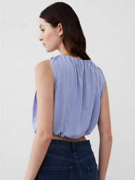Женский топ Banana Republic со сборками 1159844326 (Фиолетовый M)
