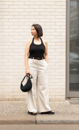 Женский топ-халтер UNIQLO AIRism со вшитыми чашками 1159848386 (Черный L)