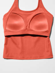 Женский топ-халтер UNIQLO AIRism со вшитыми чашками 1159848387 (Оранжевый L)