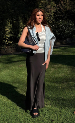 Женский топ-халтер UNIQLO со вшитыми чашками 1159848389 (Черный/Белый XXL)