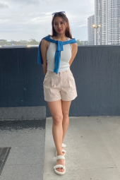 Жіночий топ UNIQLO з простроченими чашками 1159849499 (Білий M)