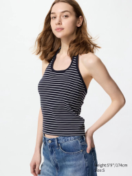 Жіночий топ UNIQLO з прошитими чашечками 1159849501 (Синій XL)