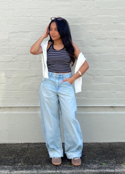 Жіночий топ UNIQLO з прошитими чашечками 1159849501 (Синій XL)