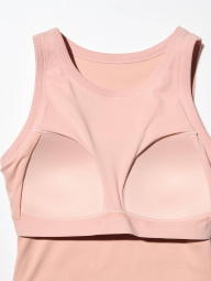 Женский топ UNIQLO со вшитыми чашками 1159849728 (Розовый S)