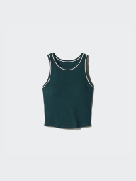 Женский топ UNIQLO со вшитыми чашками 1159850549 (Зеленый L)