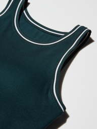 Женский топ UNIQLO со вшитыми чашками 1159850549 (Зеленый L)