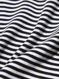 Женский топ в полоску UNIQLO со вшитыми чашками 1159851538 (Черный/Белый S)