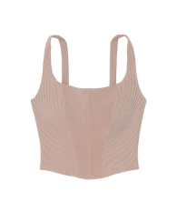 Эластичный корсет-топ Victoria's Secret VSX 1159852591 (Бежевый M)
