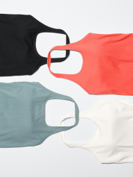 Женский топ-халтер UNIQLO AIRism со вшитыми чашками 1159856873 (Оранжевый XS)