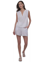 Жіночий топ DKNY з муслінової тканини 1159857996 (Білий M)