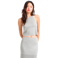 Жіночий топ Armani Exchange з блискучими нитками 1159862796 (Сірий XL)
