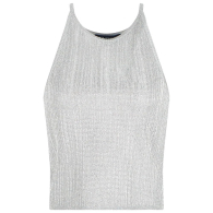 Жіночий топ Armani Exchange з блискучими нитками 1159862796 (Сірий XL)