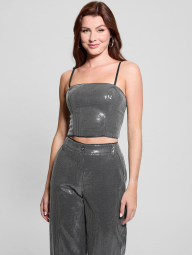 Женский топ GUESS на молнии 1159863397 (Серый XS)