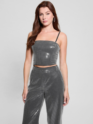 Женский топ GUESS на молнии 1159863397 (Серый XS)