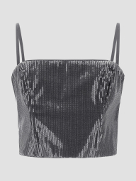 Женский топ GUESS на молнии 1159863397 (Серый XS)