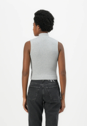 Женская майка Calvin Klein в рубчик 1159982514 (Серый L)