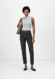 Женская майка Calvin Klein в рубчик 1159982514 (Серый L)