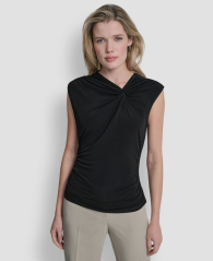 Женский асимметричный топ DKNY 1163328509 (Черный XL)