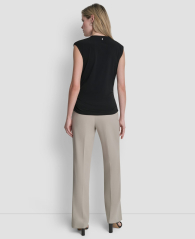 Женский асимметричный топ DKNY 1163328509 (Черный XL)