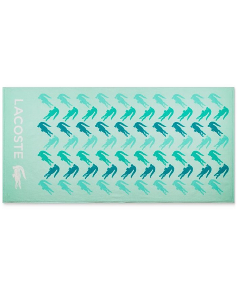 Пляжное полотенце Lacoste Home Sandbar Logo Croc Cotton Beach Towel 1159808879 (Зеленый, One size)