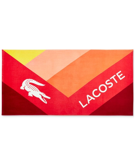 Пляжное полотенце Lacoste Home Kaleidoscope Signature Cotton Beach Towel 1159808885 (Красный, One size)