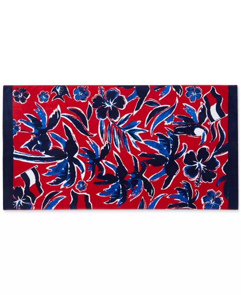 Пляжное полотенце Tommy Hilfiger Tropical Flag Beach Towel 1159808964 (Разные цвета, One size)