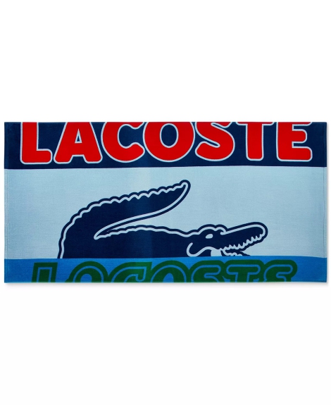 Пляжное полотенце Lacoste Home Cropped Croc Logo Cotton Beach Towel 1159813854 (Синий, One size)