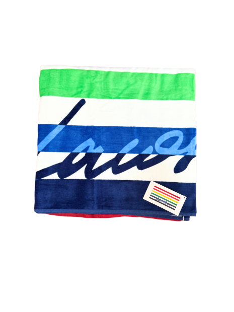 Пляжное полотенце Lacoste Home Script Logo Striped Cotton Beach Towel 1159813858 (Разные цвета, One size)