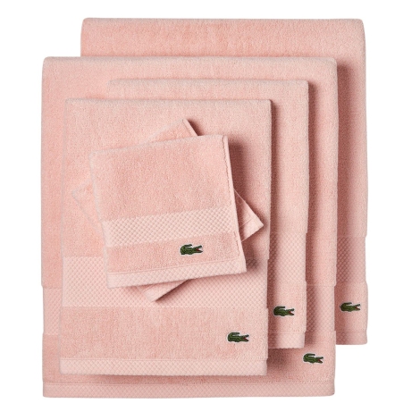 Комплект полотенец Lacoste Heritage Towels набор из 6 шт 1159819893 (Розовый One size)