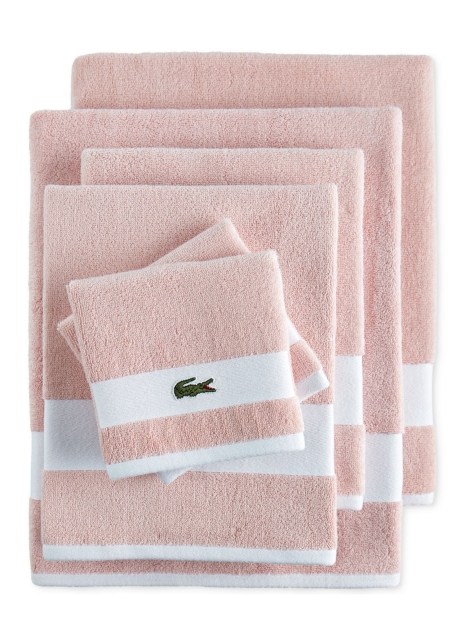 Комплект полотенец Lacoste Heritage Towels набор из 6 шт 1159820547 (Розовый One size)