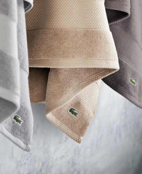 Банное полотенце Lacoste из антимикробного хлопка Supima 1159835565 (Бежевый One size)