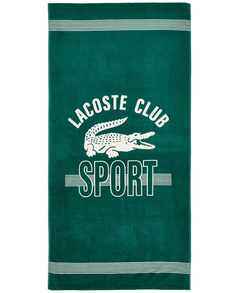 Пляжное полотенце Lacoste 1159837704 (Зеленый One size)