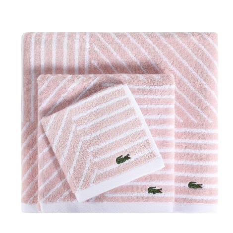 Рушник лазневий Lacoste 1159840007 (Рожевий One size)