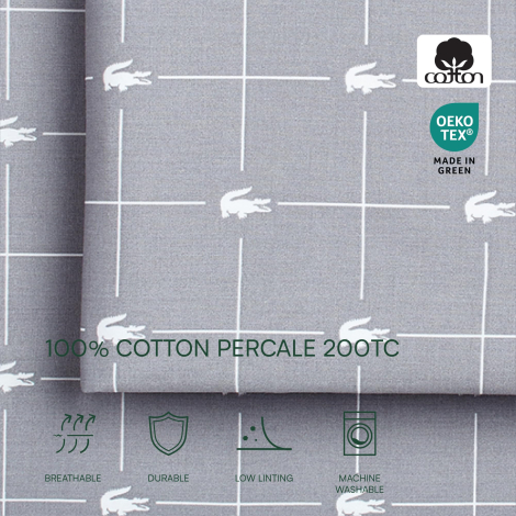 Комплект постільної білизни Lacoste 1159841040 (Сірий Twin)